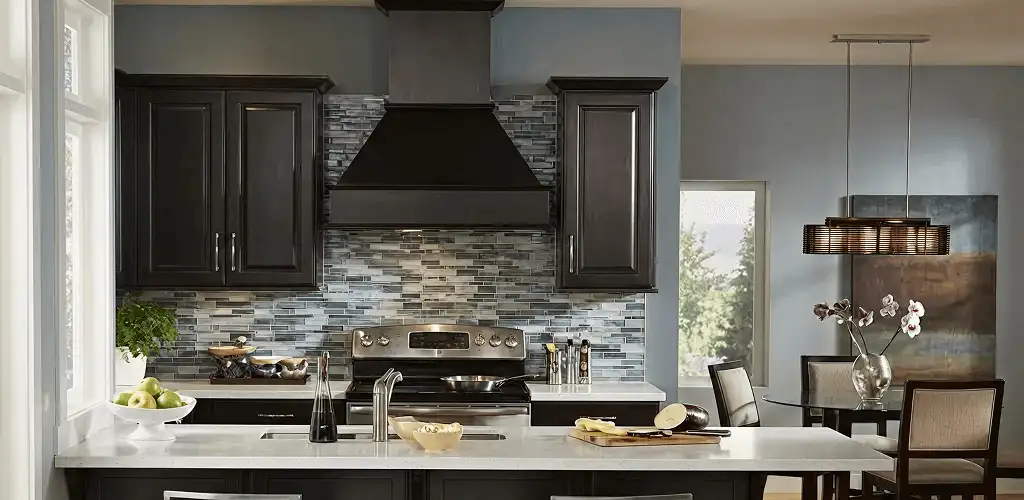 Kitchen cabinet painting and refinishing in a modern kitchen in Wichita, KS